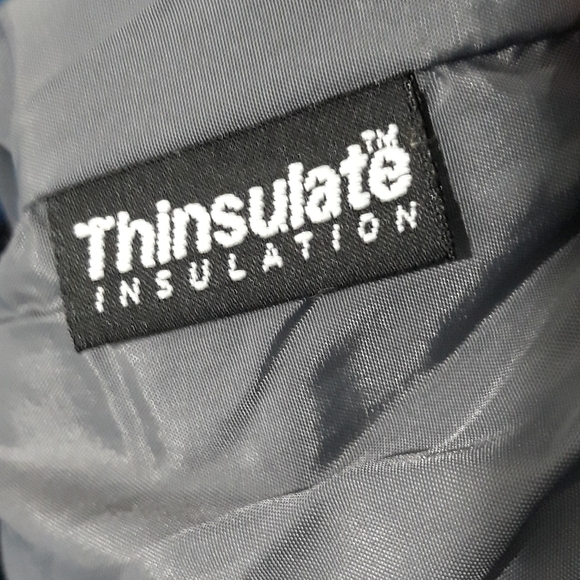 L.L.Bean Thinsulate Jacket Zipper Up Lightweight Blue Size Medium - Picture 9 of 13